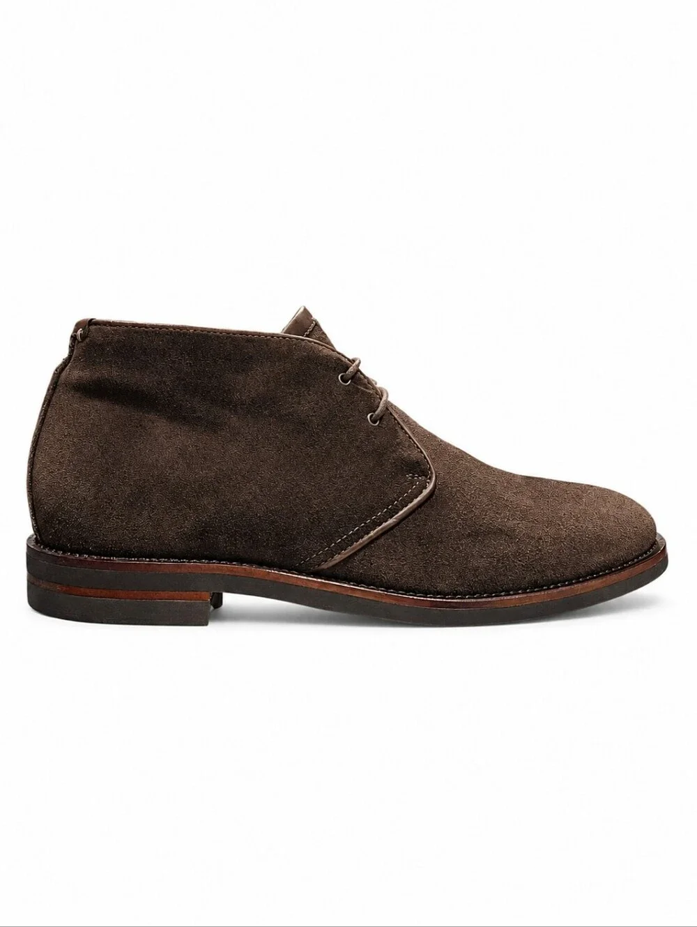 AQUATALIA | Brown Weatherproof Suede Lace-Up Chukka Boots Size US 12